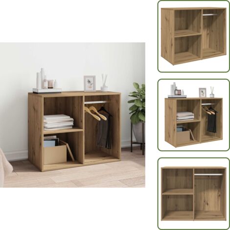 Armadietto per bellezza - vidaXL Armadietto per Cosmetici Rovere Artigianale 80x40x65 cm - Armadietto in legno