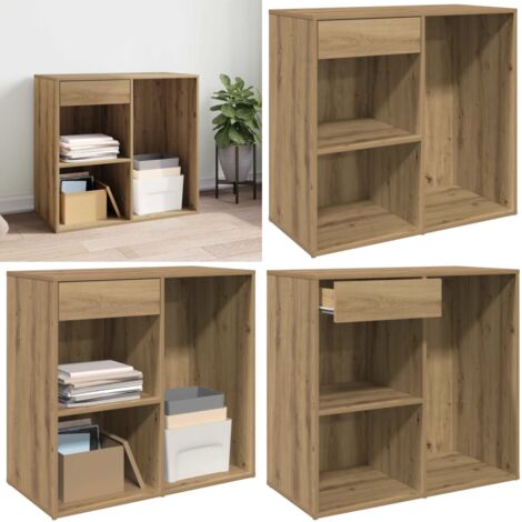 Armadietto per Cosmetici Rovere Artigianale 80x40x75 cm - Armadietto per oggetti - Armadietto per trucchi