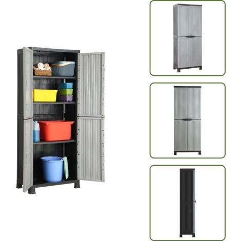 Armadietto per ufficio - vidaXL Armadietto in Plastica 68x39x171,5 cm - Armadietto per ripostiglio