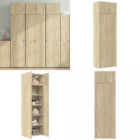 Armadietto Rovere Sonoma 70x42,5x225 cm in Legno Multistrato - Armadietto multistrato - Armadietto rovere sonoma