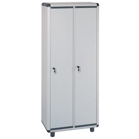 Armadietto spogliatoio in resina a 2 ante chiudibili a chiave Sporco Pulito Easy Garofalo
