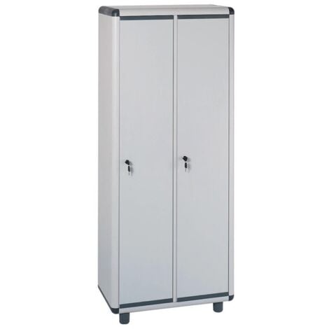 Armadietto spogliatoio in resina a 2 ante chiudibili a chiave Sporco Pulito Easy Garofalo