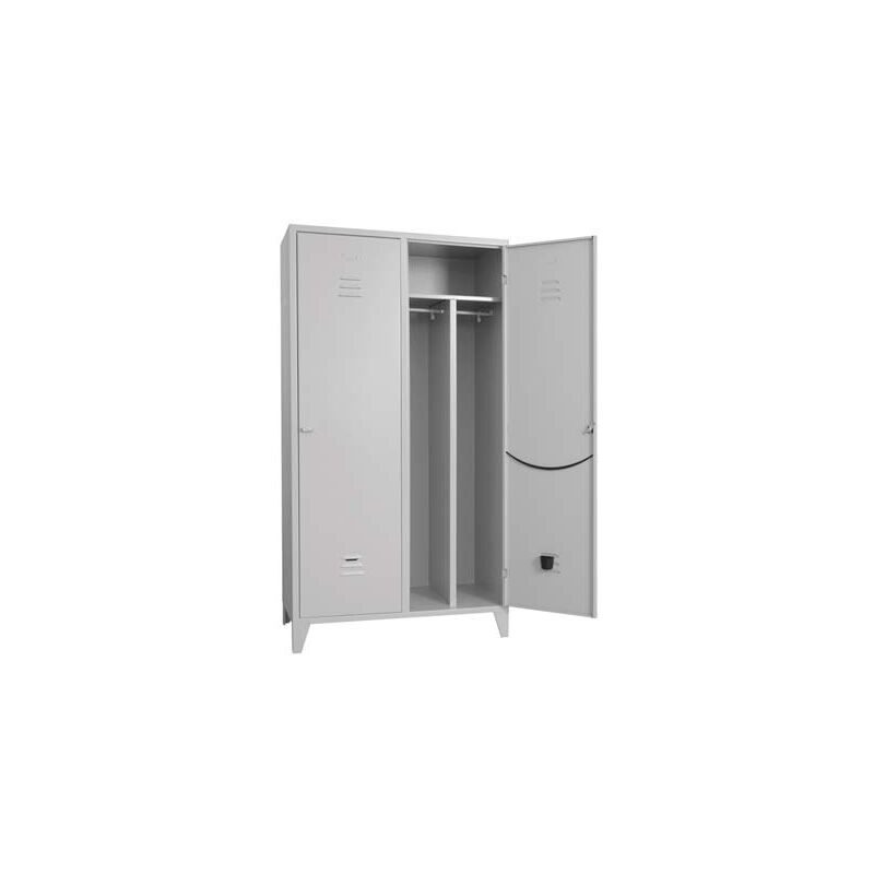 Image of Armadio sporco pulito montato Prometal vern grigio posti 2 h.mm 1795 mm 680X500