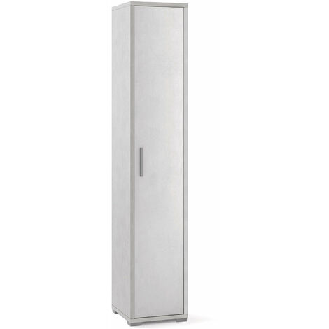 Armadio 1 Anta 39x199x41 cm Ossido Bianco