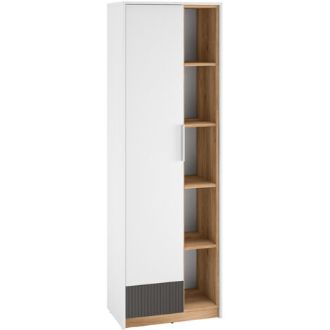 Armadio 1 anta Ronan bianco 196cm
