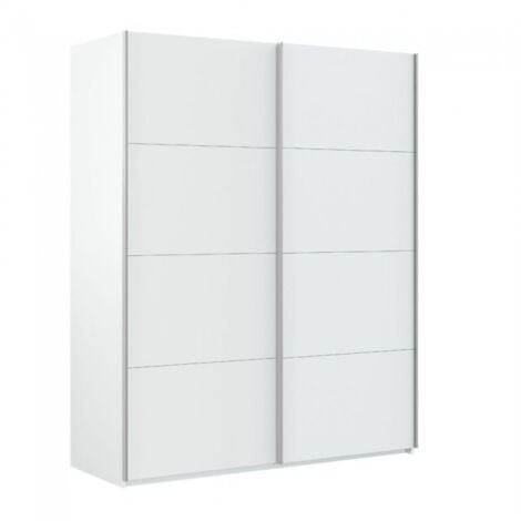 Armadio 150x60x200h cm con 2 ante scorrevoli bianco opaco - Campanula