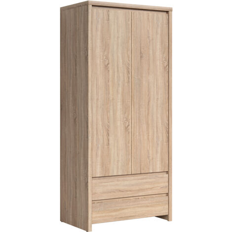 Armadio 2 ante 2 cassetti Soren marrone 200,5cm