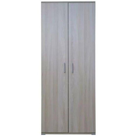 Armadio 2 Ante con 2 Ripiani e Appendiabiti L100 cm - Lounge