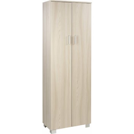 Armadio 2 Ante 62x178x34 cm Olmo Chiaro