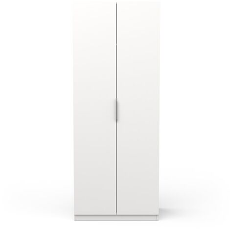 armadio 2 ante battenti bianco 79,4x51,1x203 cm