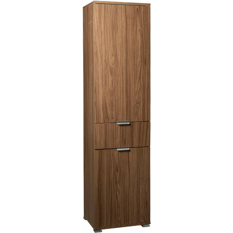 Armadio 2 ante con cassetto centrale in nobilitato bilaminato Linea Classic -  Brown