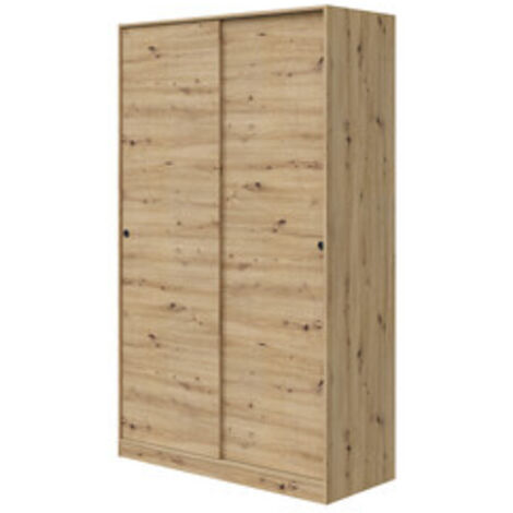 ARMADIO 2 ANTE SCORREVOLI 120X50X200 CM ROVERE