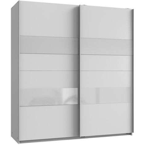 Armadio 2 ante scorrevoli con inserto - L180 cm