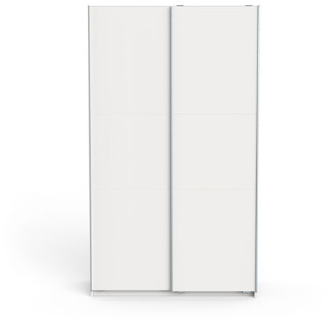 armadio 2 ante scorrevoli "ghost" bianco 116x59x203 cm