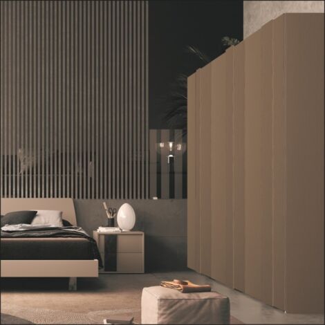 Armadio 6 ante battenti olmo ossido 276x250H cm - Coco