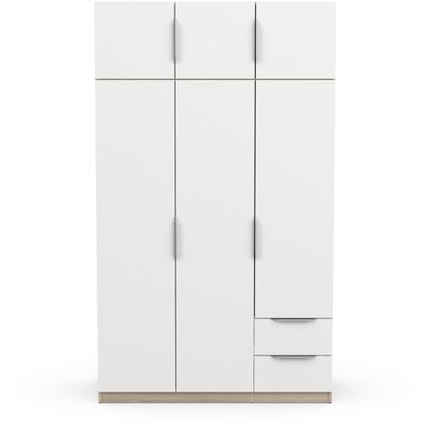 Armadio 6 ante e 2 cassetti Ghost - L119,4 cm