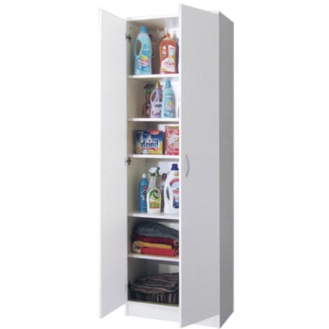 ARMADIO A 2 ANTE TUTTOPIANI BIANCO CM 72 X 36 X 186 SALVASPAZIO (53443)