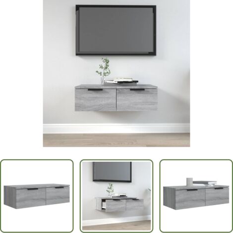 Armadio a muro -  Armadietto a Muro Grigio Sonoma 68x30x20cm in Legno Multistrato