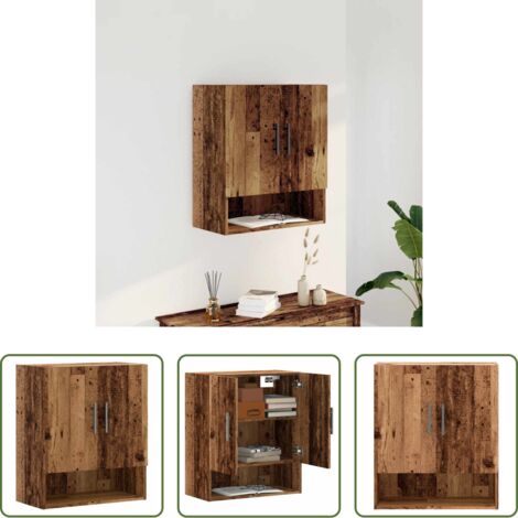 Armadio a muro -  Armadietto a Muro Legno Antico 60x31x70 cm in Truciolato