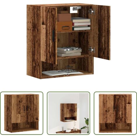 Armadio a muro -  Armadietto a Muro Legno Antico 60x31x70 cm in Truciolato