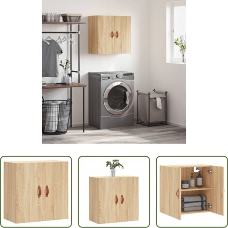 Armadio a muro -  Armadietto a Muro Rovere Sonoma 60x31x60 cm Legno Multistrato