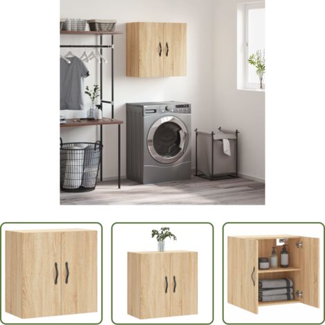 Armadio a muro -  Armadietto a Muro Rovere Sonoma 60x31x60 cm Legno Multistrato