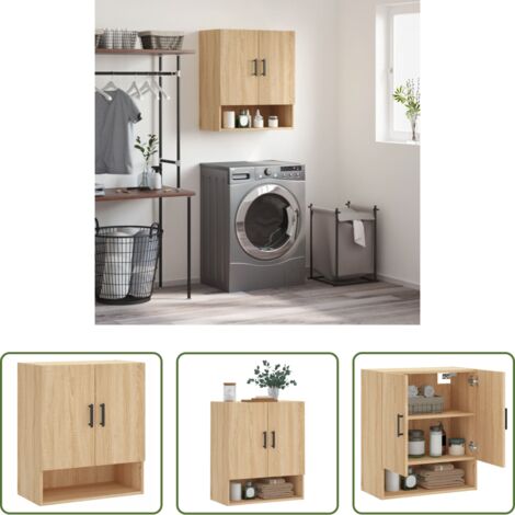 Armadio a muro -  Armadietto a Muro Rovere Sonoma 60x31x70 cm Legno Multistrato