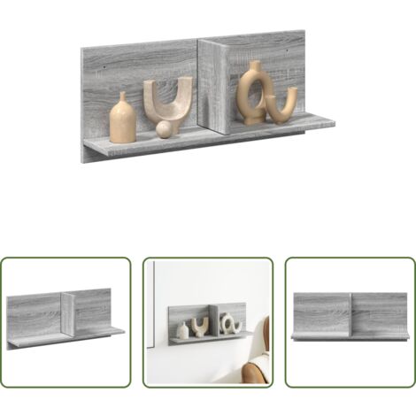 Armadio a muro -  Mobile a Parete 70x16,5x30cm Grigio Sonoma in Legno Multistrato