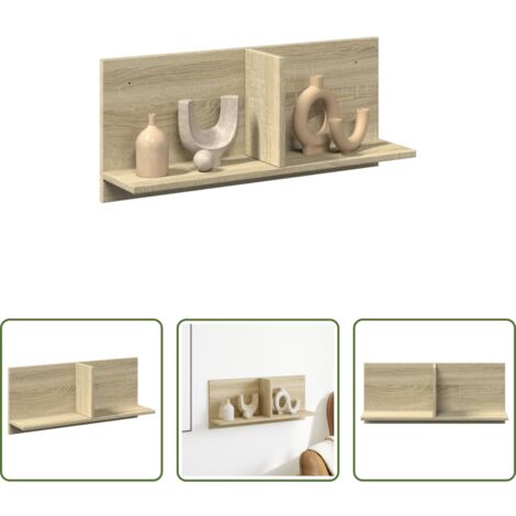 Armadio a muro -  Mobile a Parete 70x16,5x30cm Rovere Sonoma in Legno Multistrato