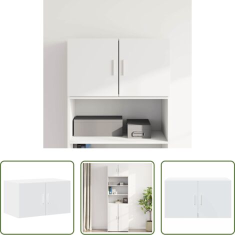 Armadio a parete -  Mobile a Parete Bianco 70x42,5x40 cm in Legno Multistrato