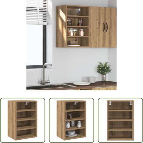 Armadio a parete -  Mobile Pensile “Riga” Rovere Artigianale 40x29,5x60 cm