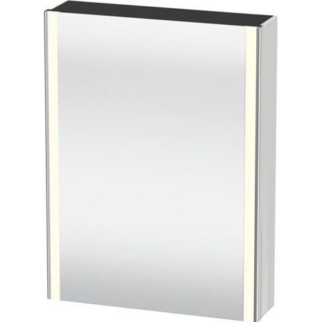 Armadio a specchio XSQUARE 600x800x156mm 27 W con porta opaca s-matt