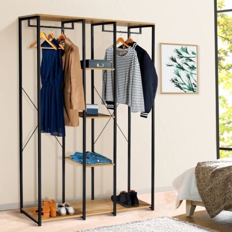 Armadio a tre ripiani L. 120 cm DETROIT design industriale