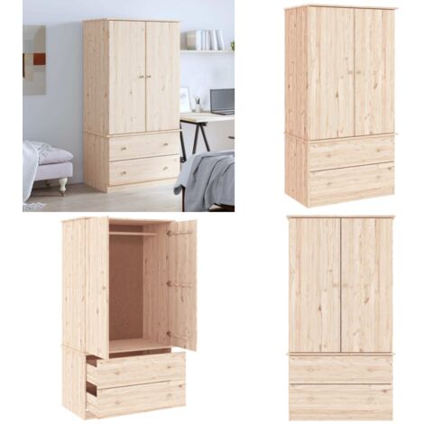 Armadio ALTA 90x55x170 cm in Legno Massello di Pino - Armadio in pino - Armadio in legno massello