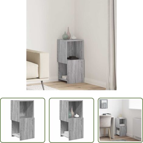 Armadio angolare -  Mobile angolare Grigio Sonoma 30,5x30x65cm Legno multistrato