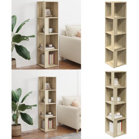 Armadio Angolare Rovere Sonoma 33x33x132 cm in Truciolato - Armadio in truciolato - Armadio per soggiorno