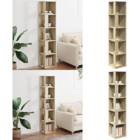 Armadio Angolare Rovere Sonoma 33x33x164,5 cm in Truciolato - Armadio in truciolato - Armadio per soggiorno