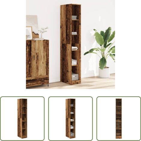 Armadio antico -  Armadio Legno Antico 30x50x200 cm in Legno tecnico