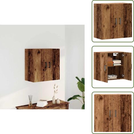 Armadio antico - vidaXL Armadietto a Muro Legno Vecchio 60x31x60 cm in Truciolato - Armadio decorativo