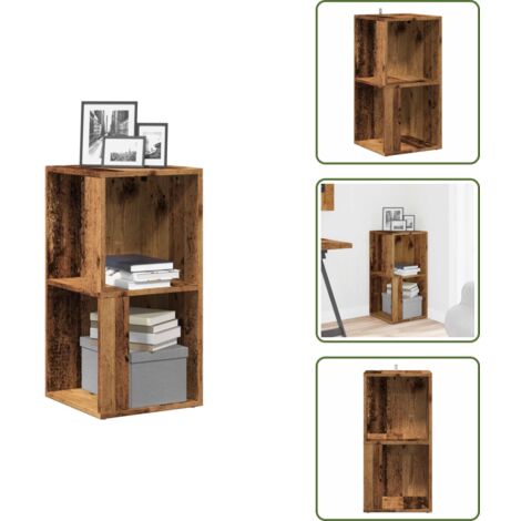 Armadio antico - vidaXL Mobile Angolare Legno Antico 33x33x67 cm in Truciolato - Mobile per soggiorno