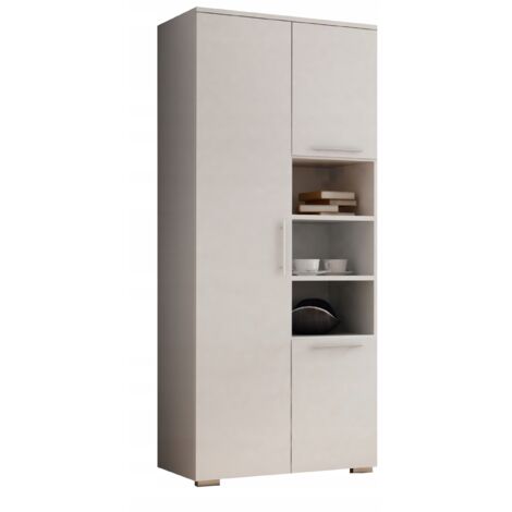 Armadio APOLLO, APPENDIABITI, MENSOLA, 80 CM, BIANCO, OPACO