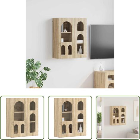 Armadio appeso -  Armadio pensile con lo scaffale Rovere Sonoma 59 x 20 x 71.5 cm