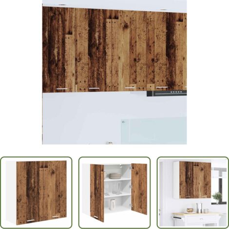 Armadio appeso -  Armadio pensile Legno vecchio 80 x 31 x 80 cm Legno multistrato