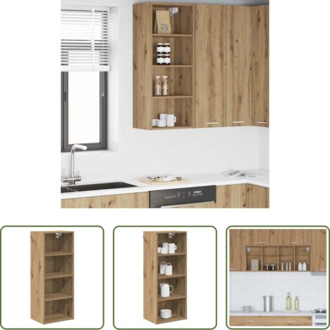 Armadio appeso -  Armadio pensile Rovere artigianale 40 x 29,5 x 100 cm