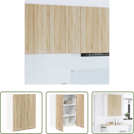 Armadio appeso - Armadio pensile Rovere Sonoma 60 x 31 x 80 cm Legno multistrato