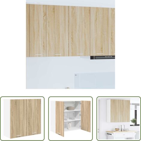Armadio appeso - Armadio pensile Rovere Sonoma 80 x 31 x 80 cm Legno multistrato