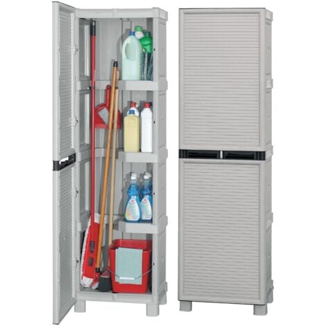 ARMADIO ARMADIETTO IN RESINA PORTASCOPE CM. 50x39x172h ARTPLAST C50/172PS