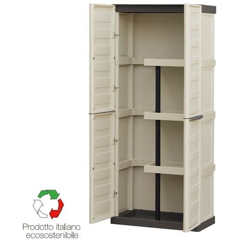 Armadio armadietto portascope porta scope esterno garage terrazzo in resina