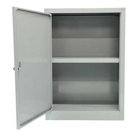 ARMADIO BASSO IN METALLO CON 1 ANTA E 1 RIPIANO 60 X 40 X H84 CM