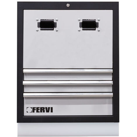 Armadio basso per avvolgitubo 680x458x910 mm per officina Fervi a007/18